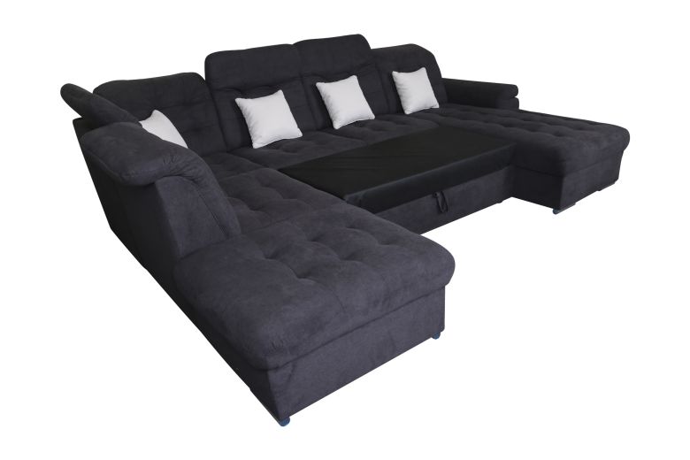 U shape sofa - Bilbao (Pull-out with storage box)