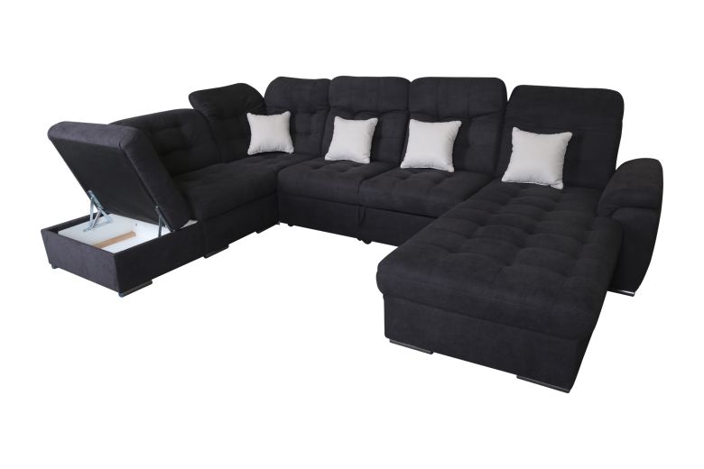 U shape sofa - Bilbao (Pull-out with storage box)