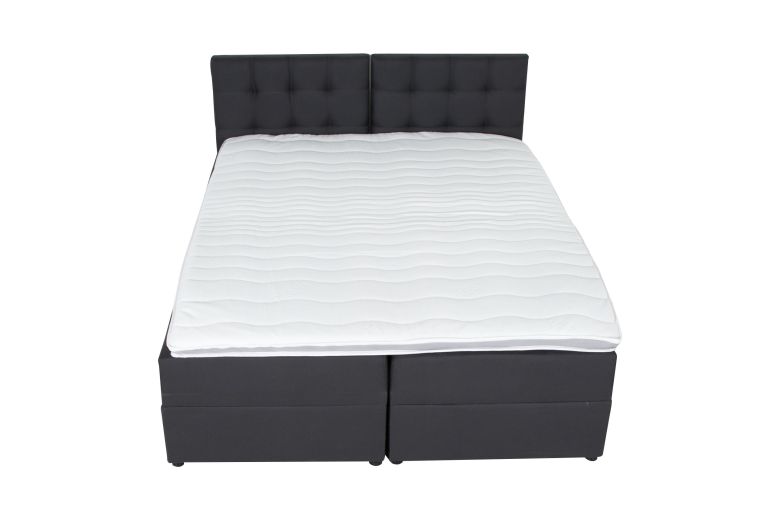 Boxspring bed 180x200 - Melzo (Pull-out with storage box)