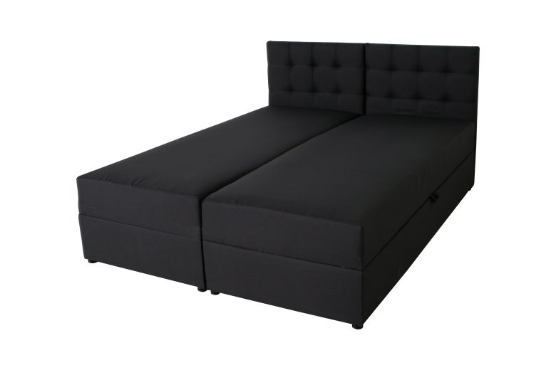 Boxspring bed 180x200 - Melzo (Pull-out with storage box)