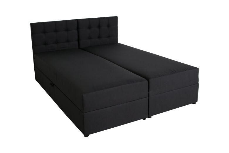 Boxspring bed 180x200 - Melzo (Pull-out with storage box)