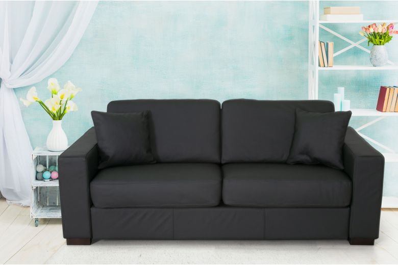 Кожаный  2-местный диван - Leonardo