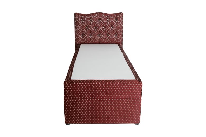 Boxspring bed 90x200 - Diamond (With storage box)