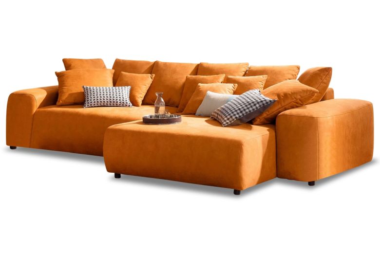 Corner sofa - Glamour (Pull-out with storage box)