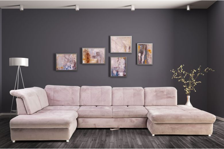 U-образный диван - Arezza-P (Pаскладной с ящиком для белья)