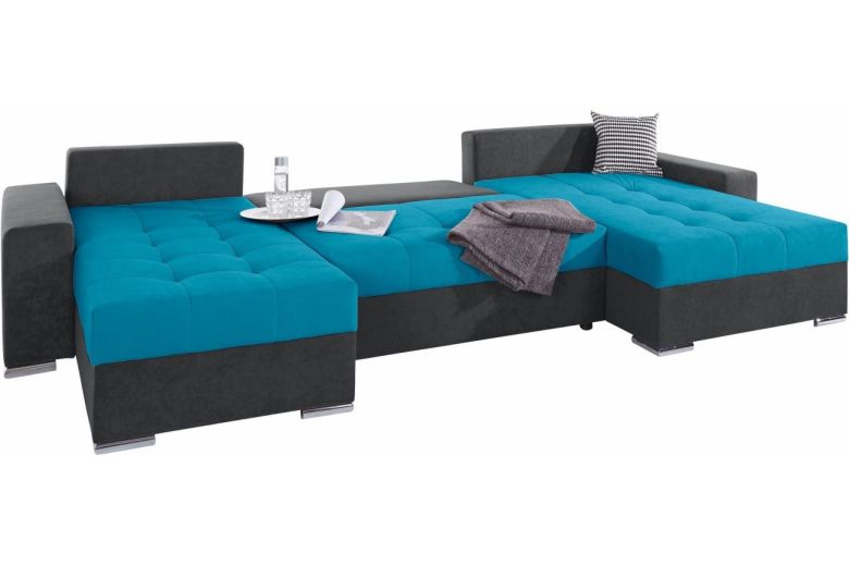 U shape sofa - Josy 2 (Pull-out with storage box)