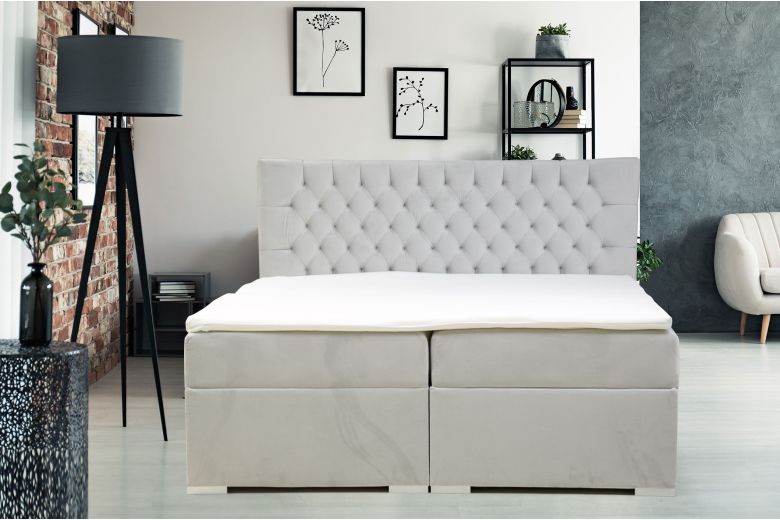 Boxspring bed 180x200 - Dalia (Pull-out with storage box)