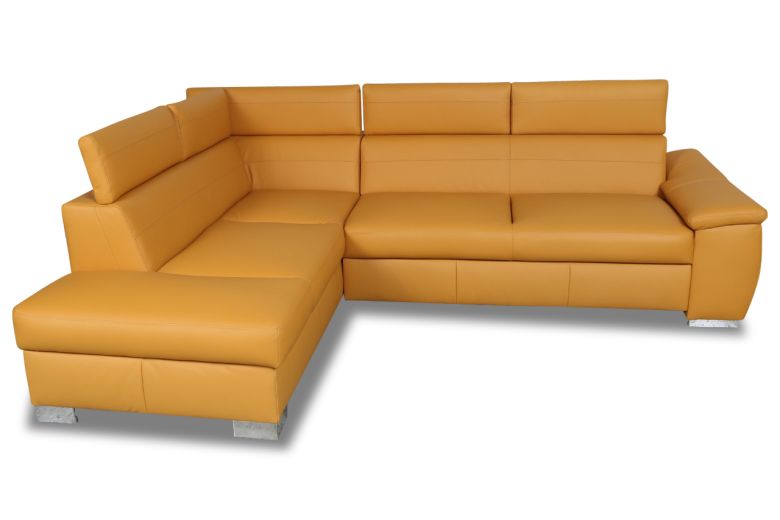 Leather corner sofa - Same (Pull-out with storage box)