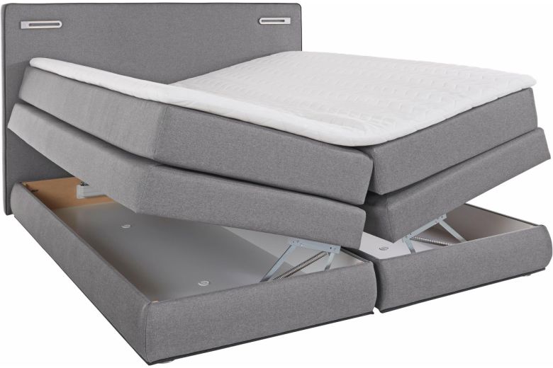 Boxspring bed 180x200 - Rubona (With storage box)