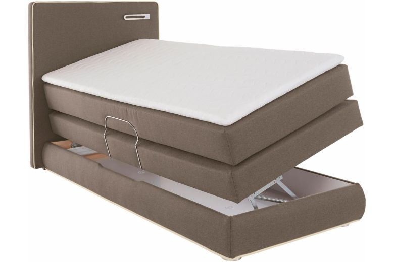 Boxspring bed 90x200 - Rubona (With storage box)