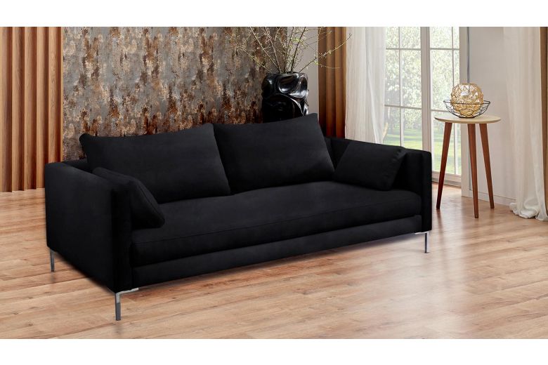 Stolmar 3er-Sofa Marinus - Schwarz