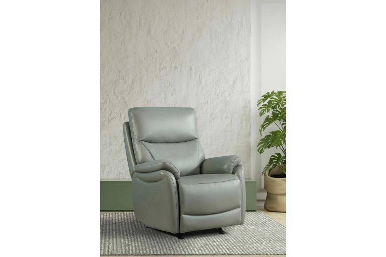 Leather TV chair - Leather TV armchair with XXL seating comfort and stand-up aid