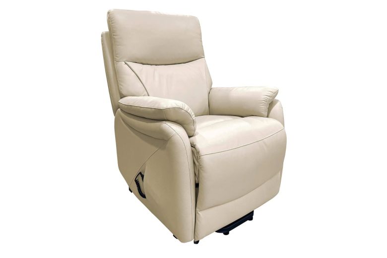 Кожаный TV Креслo - Leather TV armchair with XXL seating comfort and stand-up aid