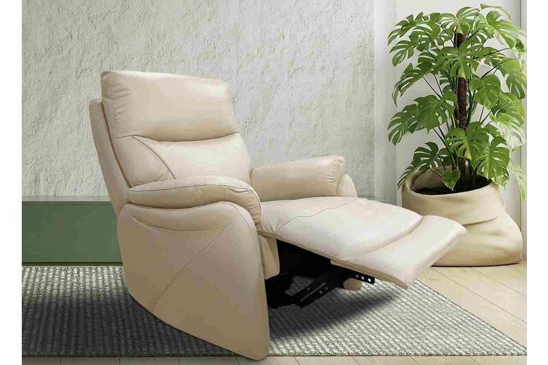 Кожаный TV Креслo - Leather TV armchair with XXL seating comfort and stand-up aid