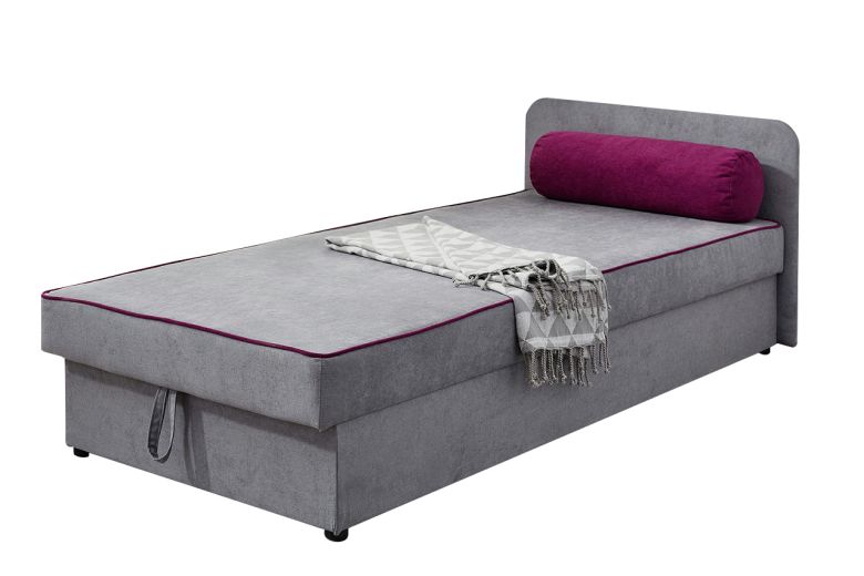 Upholstered bed 90x200 - Wars (With storage box)