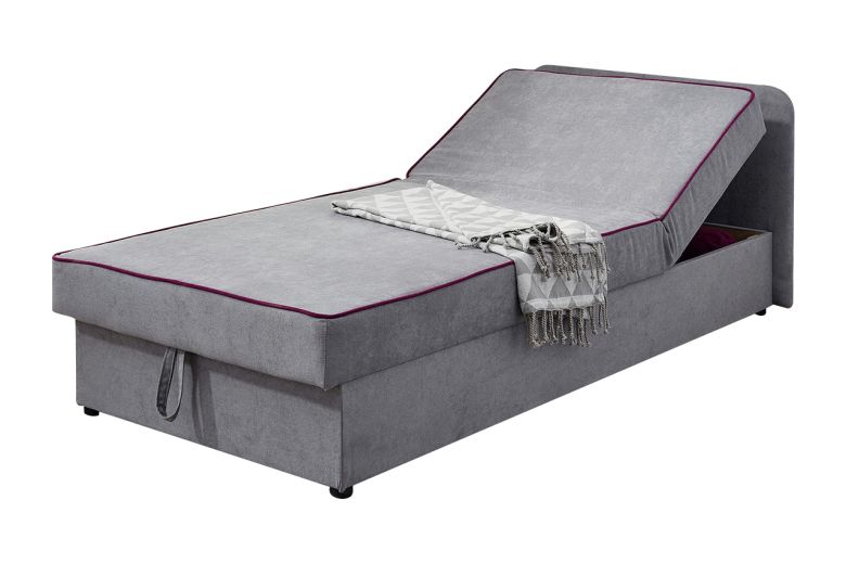 Upholstered bed 90x200 - Wars (With storage box)