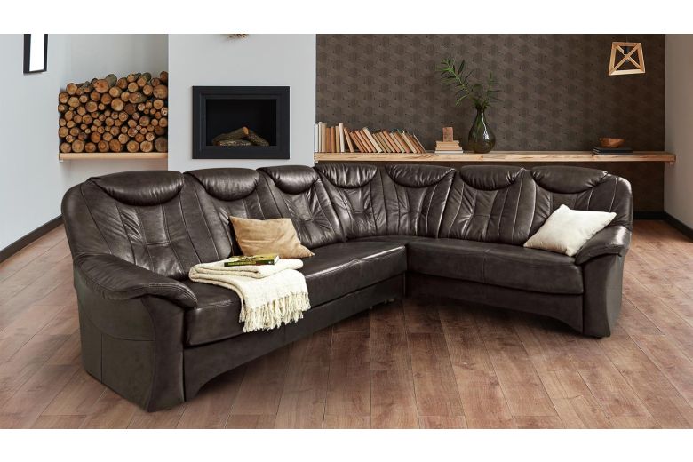 Leather corner sofa XL - Isabel (Pull-out)