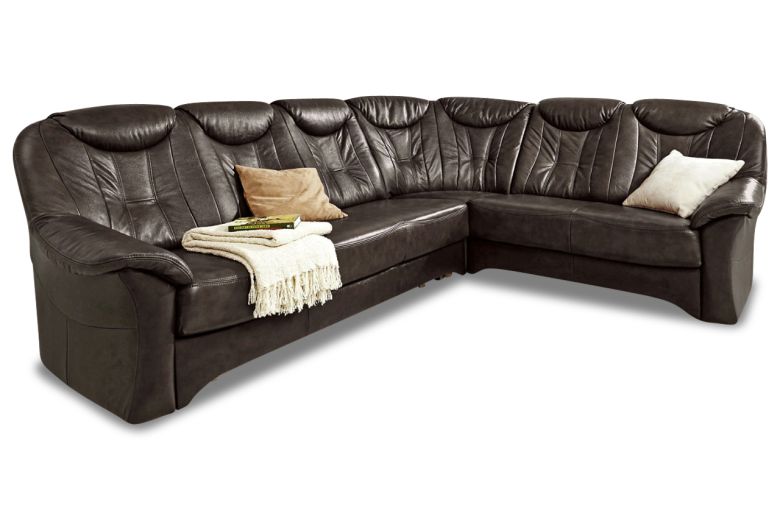 Leather corner sofa XL - Isabel (Pull-out)