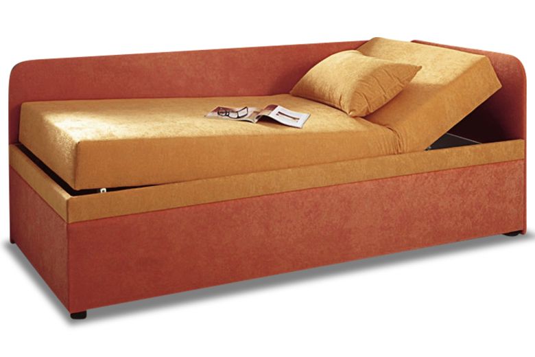 Upholstered bed 90x200 - Studiolige (With storage box)