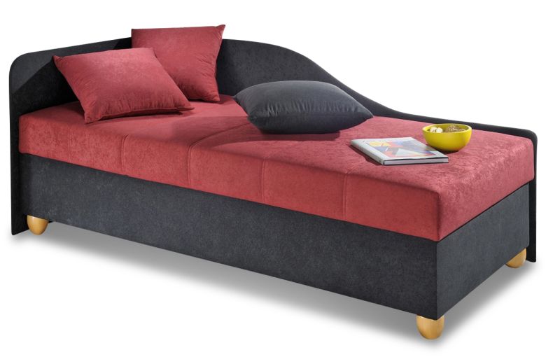 Upholstered bed 120x200 - Studiolige (With storage box)