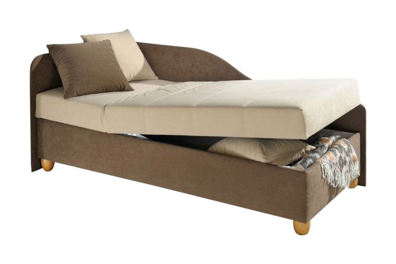 Upholstered bed 120x200 - Studiolige (With storage box)