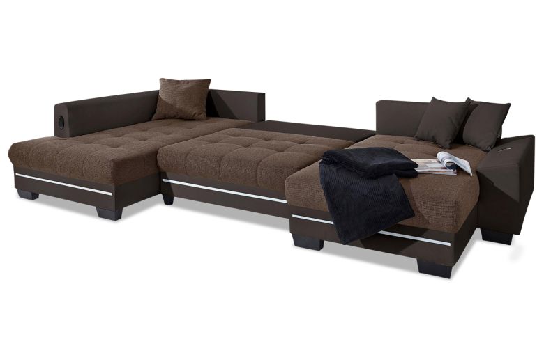 U-образный диван - Nikita с пуфом (Pаскладной)