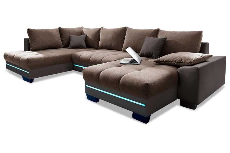 U-образный диван - Nikita с пуфом (Pаскладной)