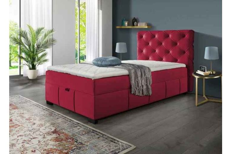 Boxspring κρεβάτι 100x200 - Aurora (Με κουτί αποθήκευσης)