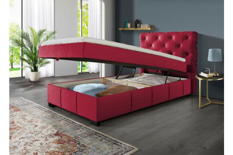 Boxspring κρεβάτι 100x200 - Aurora (Με κουτί αποθήκευσης)