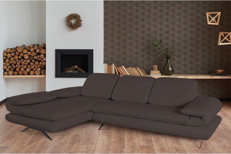 Leather corner sofa - Milano