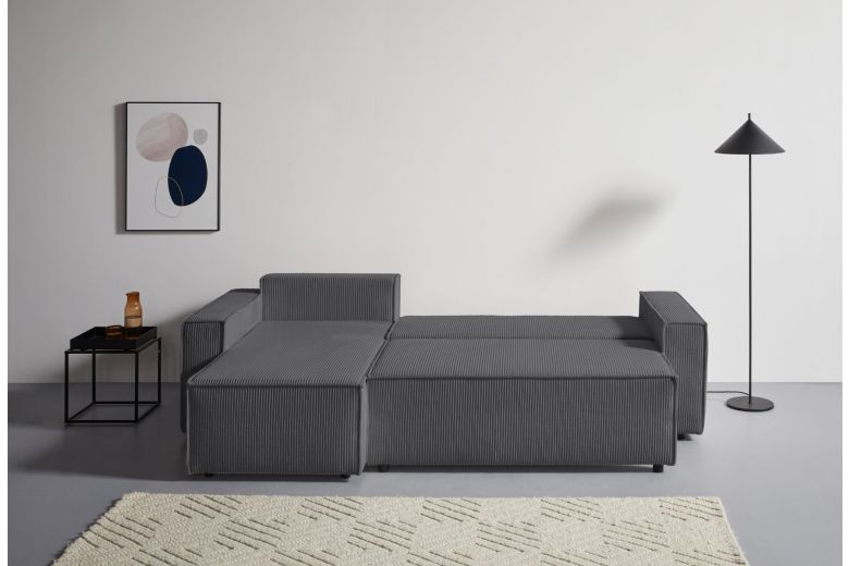 Corner sofa - Cassi (Pull-out bed with storage box)