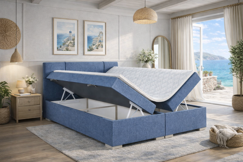 Boxspring κρεβάτι 160x200 - Gaja (Με κουτί αποθήκευσης)