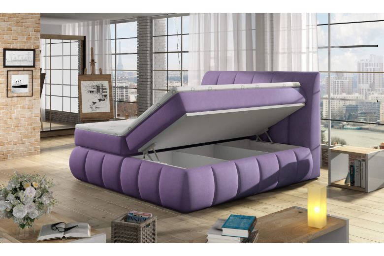 Boxspring bed - Vincenzo-P (With storage box)