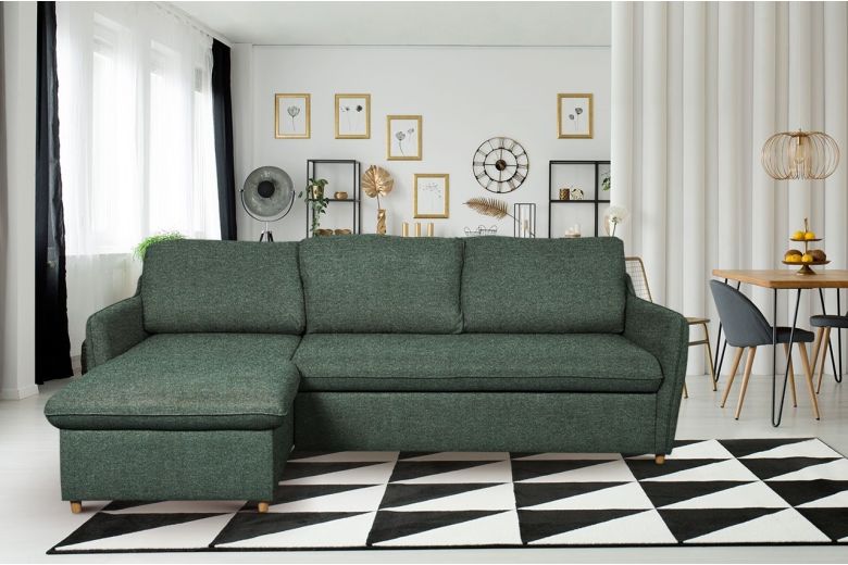 Corner sofa - Jolyne-P (Pull-out with storage box)