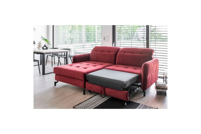 Corner sofa - Lorelle (Pull-out bed with storage box)