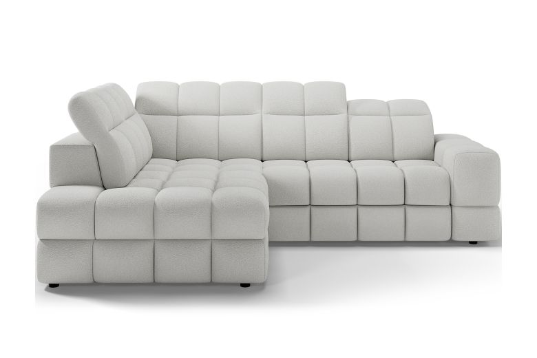 Bronon corner sofa with sleeping function and storage compartment