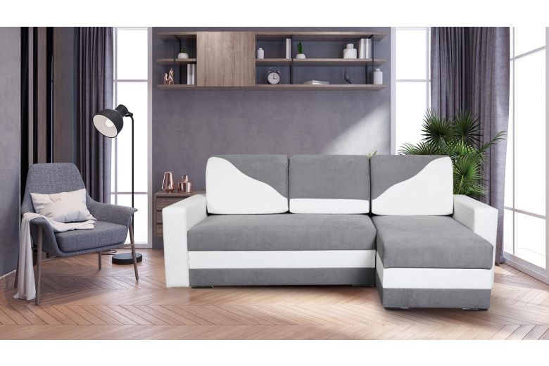 Угловой диван - Stillo-P (Pаскладной с ящиком для белья)