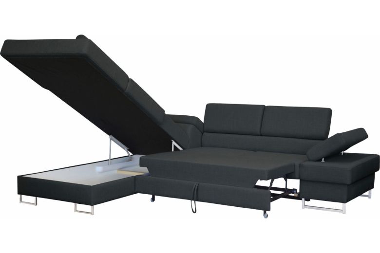 Corner sofa XL - Tunis (Pull-out with storage box)