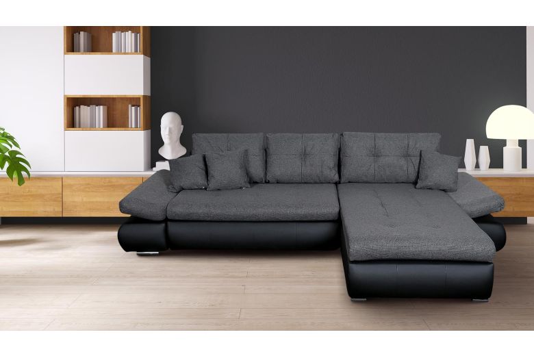 Corner sofa - Enrico-P (Pull-out with storage box)