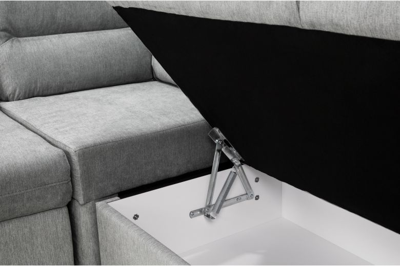 U-образный диван - Ancona-P (Pаскладной с ящиком для белья)