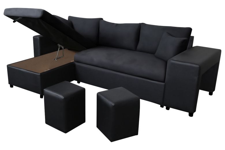 Corner sofa - Golf Plus (Pull-out bed with storage box)