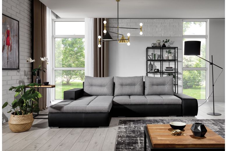 Corner sofa - Ottavio-P (Pull-out with storage box)