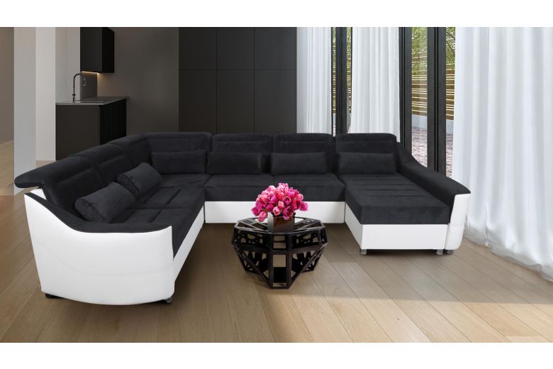 U-образный диван - Lotus-P (Pаскладной с ящиком для белья)