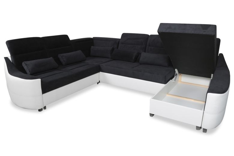 U-образный диван - Lotus-P (Pаскладной с ящиком для белья)