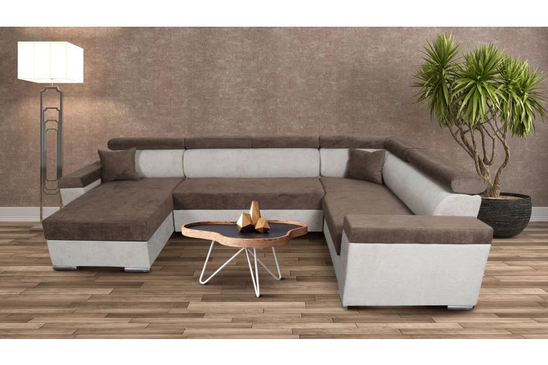 U-образный диван - Sven-P (Pаскладной с ящиком для белья)