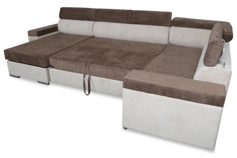 U-образный диван - Sven-P (Pаскладной с ящиком для белья)