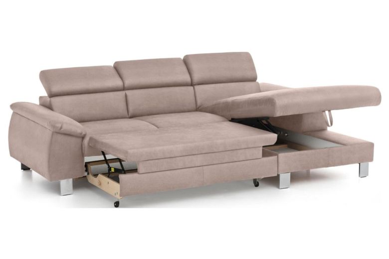 Угловой диван - Komaris (Pаскладной с ящиком для белья)