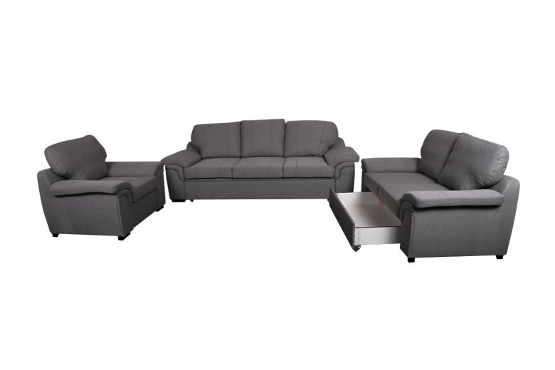 Furniture set 3+2+1 - Amy-P (Pull-out with storage box)