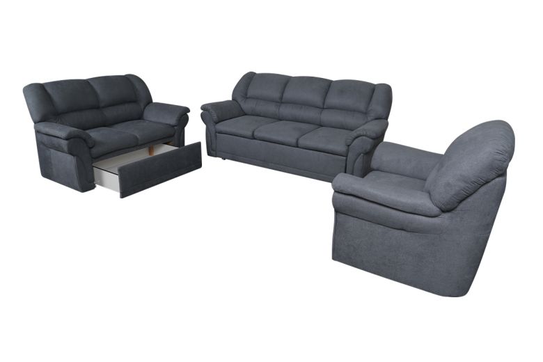 Furniture set 3+2+1 - Alexia-P (Pull-out with storage box)