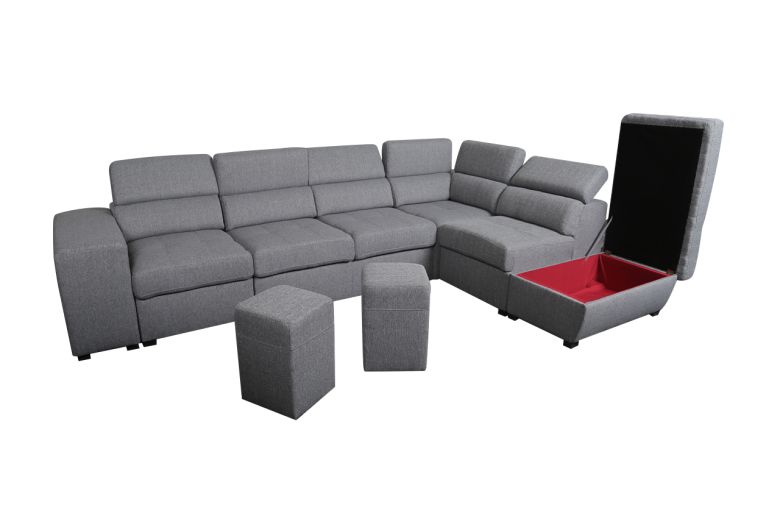 Corner sofa XL - Positano-P (Pull-out with storage box)